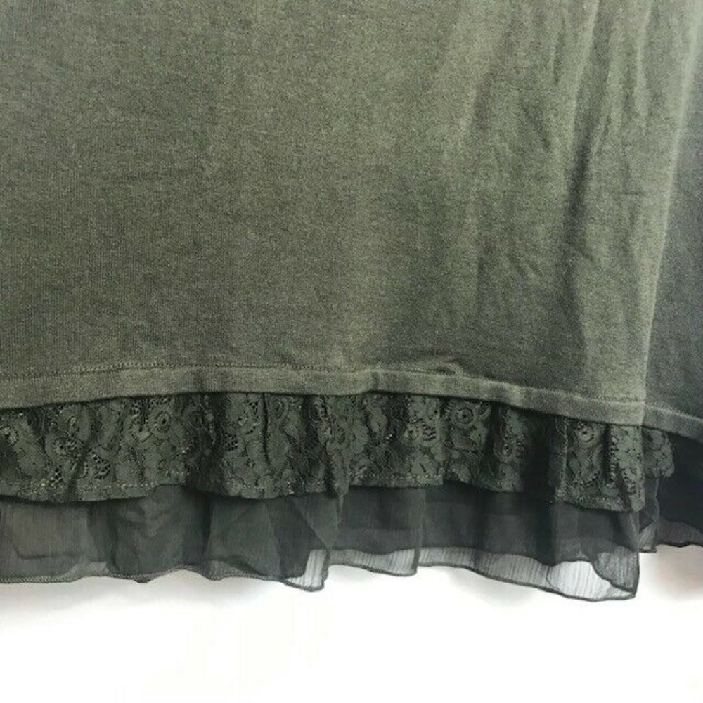 Style & Co Womens Plus 1X Evening Olive Green Long - Picture 2 of 5